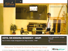 Tablet Screenshot of hotelsrikrishnaresidency.com